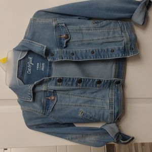 Girls Cat & Jack Size S (6-6x) Cropped Jean Jacket